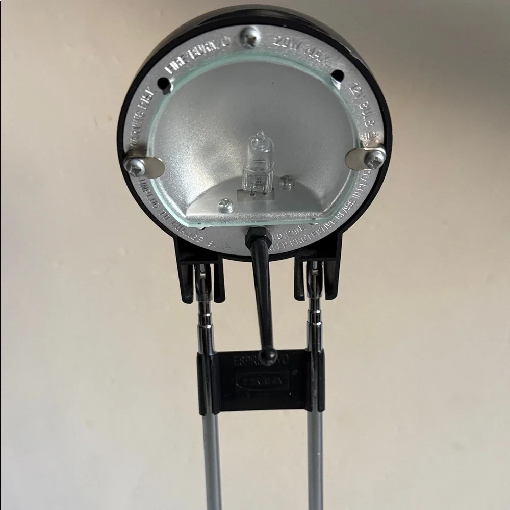 Ikea Espressivo Vintage Sleek Adjustable Black Table Lamp